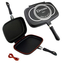 Charger l'image dans la galerie, المقلاة المزدوجة المانعة للالتصاق متعددة الإستعمالات